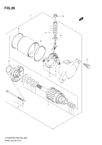 Starting Motor (Model K8/K9)