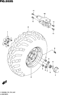 Lh Rear Wheel (Lt-A500xpzm0 P03)