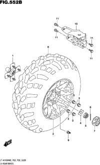 Lh Rear Wheel (Lt-A750xm0 P28)