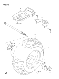 Left Rear Wheel (Model K4/K5)