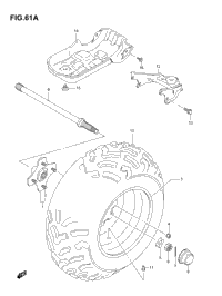 Left Rear Wheel (Model K6/K7)
