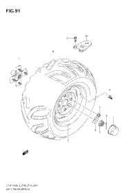 Left Rear Wheel (Lt-A750xl3 E33)