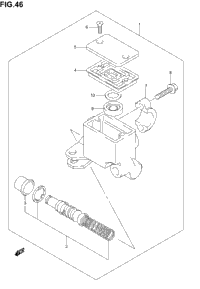Front Master Cylinder (Model K2/K3/K4/K5)