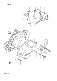 Crankcase Cover (Model H/J/K/L/M/N)