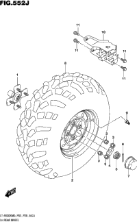 Lh Rear Wheel (Lt-A500xpzm0 P33)