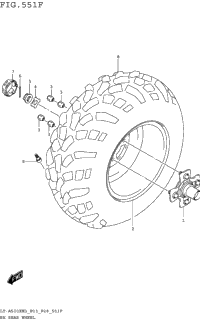 Rh Rear Wheel (Lt-A500xpzm3 P33)