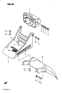 Headlamp Housing - Front Fender (Model E)