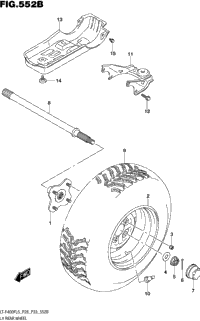 Lh Rear Wheel (Lt-F400fl5 P33)