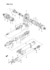 Secondary Gear - Propeller Shaft (Model R/S)