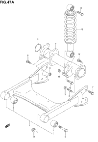 Rear Swingingarm (Model K5/K6)