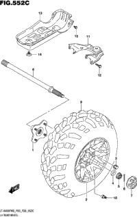 Lh Rear Wheel (Lt-A400fzm0 P03)