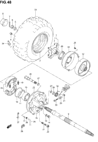 Right Rear Wheel (Model K2/K3)