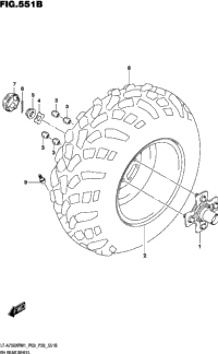 Rh Rear Wheel (Lt-A750xpz)