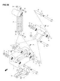 Rear Cushion Lever (Model K3/K4)