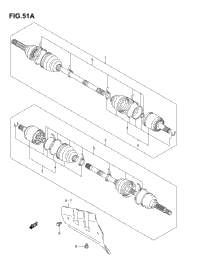 Front Drive Shaft (Model K5/K6/K7)