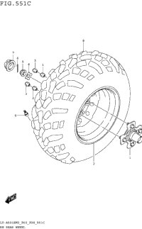 Rh Rear Wheel (Lt-A500xpm3 P33)