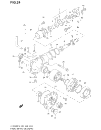 Final Bevel Gear (Front)(Model W/X/Y)