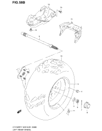 Left Rear Wheel (Model K1/K2)