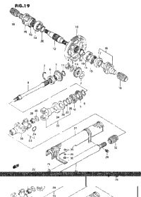 Secondary Gear -Propeller Shaft(Model M/N/P/R)