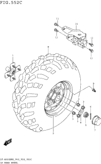 Lh Rear Wheel (Lt-A500xpm3 P33)