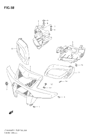 Front Grille (Lt-A500xp L1 E28)