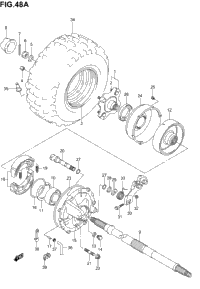 Right Rear Wheel (Model K4/K5/K6)