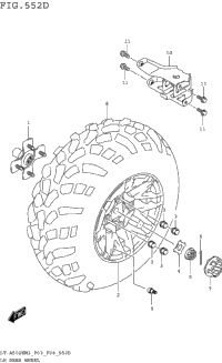 Lh Rear Wheel (Lt-A500xpzm3 P03)