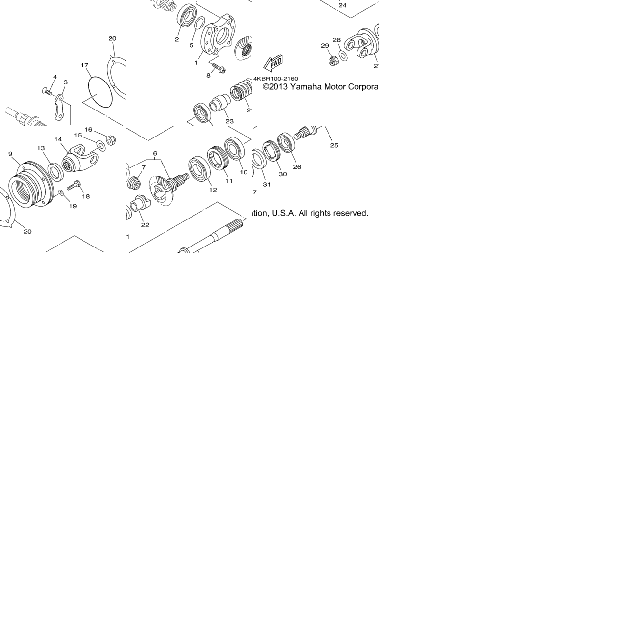 Middle Drive Gear