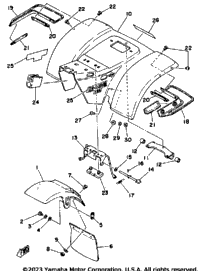 Front Fender - Rear Fender Yt125g - H