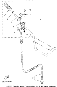 Optional Parts Twist Grip Throttle (Ytm225dxl) - A