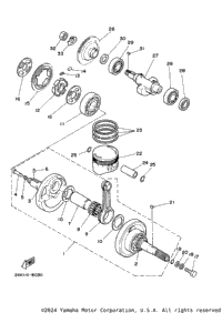 Crankshaft. Piston