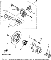 Rear Brake Caliper