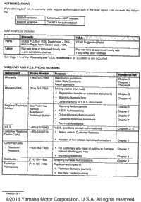 Audio Warranty Service Pg 1