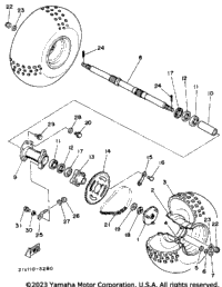 Rear Wheel Ytm200l