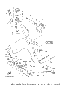 Steering Handle. Cable