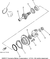 Middle Drive Gear