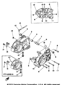 Crankcase Yt125g - H - J