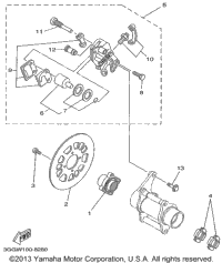 Rear Brake Caliper