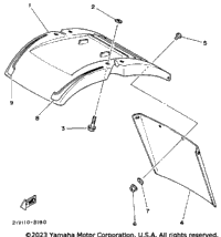 Front Fender Ytm200l