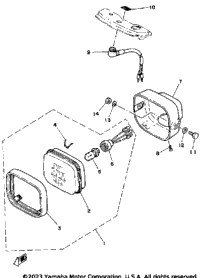 Headlight Yt125h - J