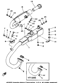 Exhaust Yt125g - H - J