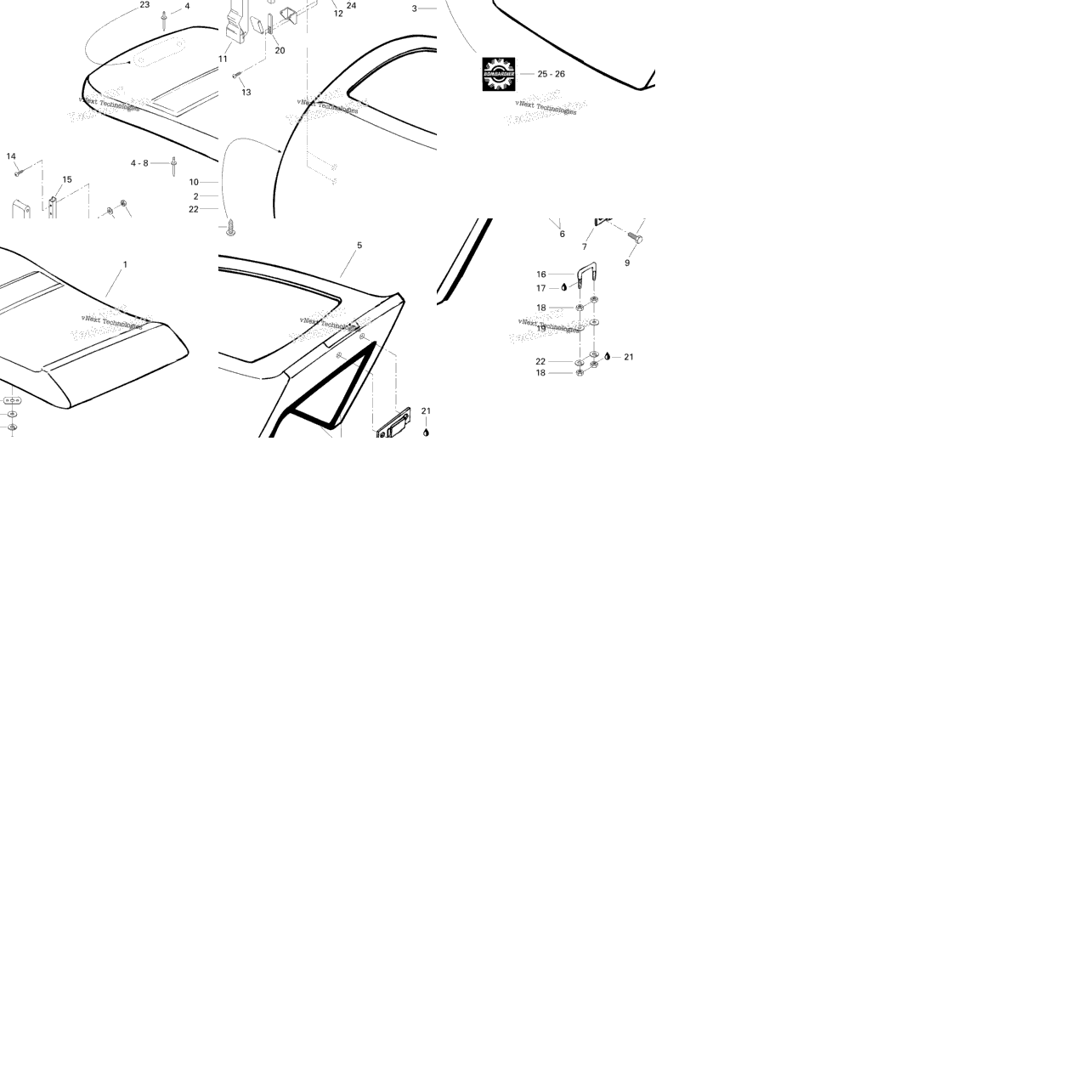 Seat, Engine Cover