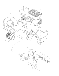 Engine Support And Muffler