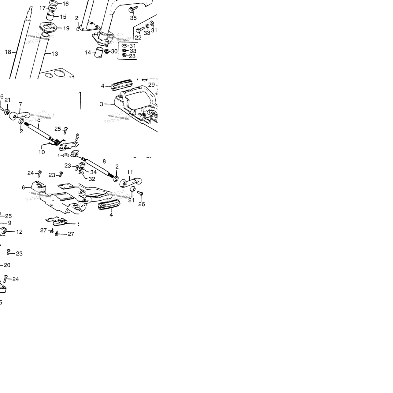Steering Wheel + Steering Column + Control Levers