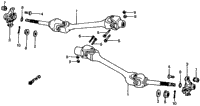 REAR WHEEL AXLE / REAR WHEEL HUB