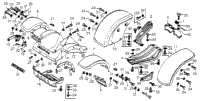 FRONT FLOOR / FENDER / DRIVE BELT COVER