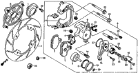 REAR BRAKE CALIPER / BRAKE DISK