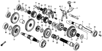 REDUCTION PRIMARY SHAFT / COUNTERSHAFT