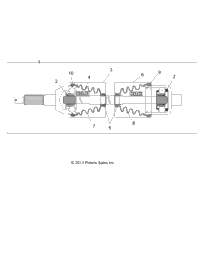 Drive Train, Rear Drive Shaft, 1333335