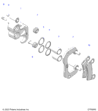 Brakes, Rear Caliper G25gap99